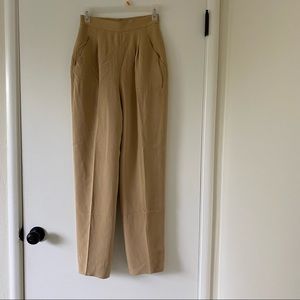 Silk Cream Trousers